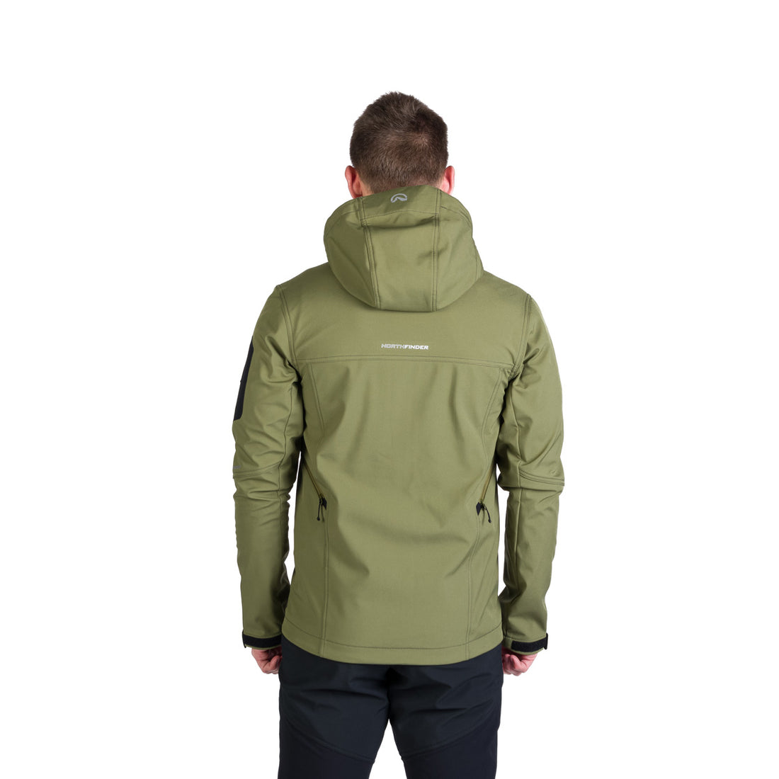 Men's outdoor softshell jacket with removable hood GIULIO