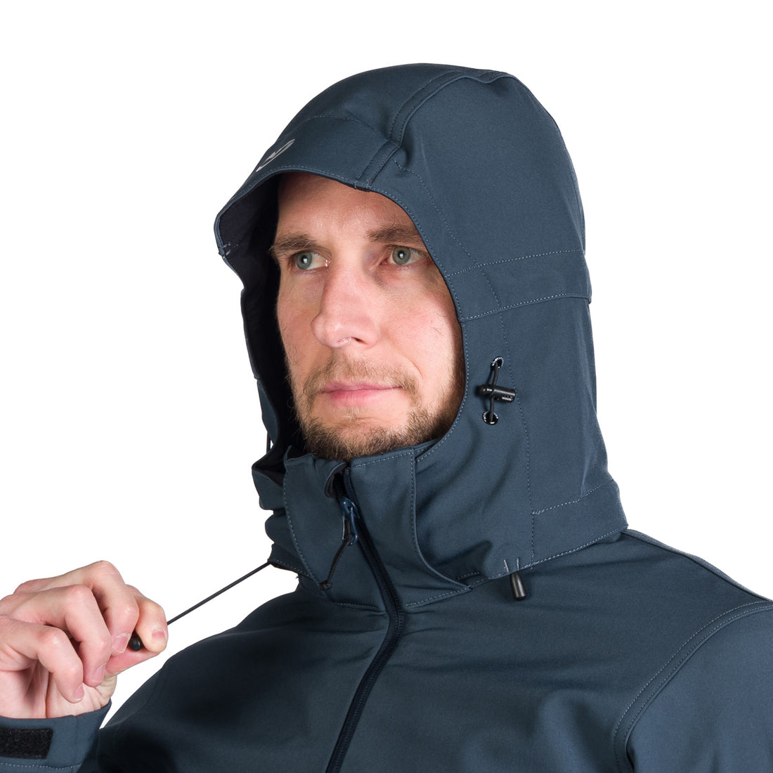 Men's outdoor softshell jacket with removable hood GIULIO