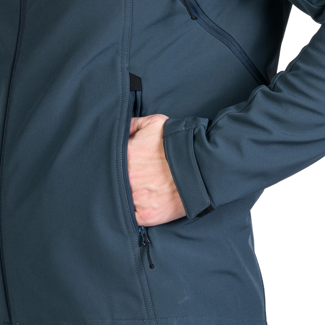 Men's outdoor softshell jacket with removable hood GIULIO