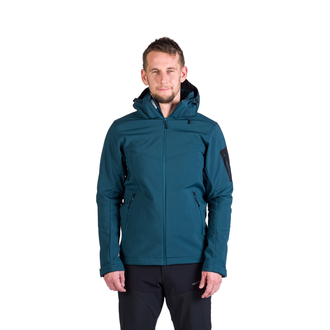 Men's outdoor softshell jacket with removable hood GIULIO