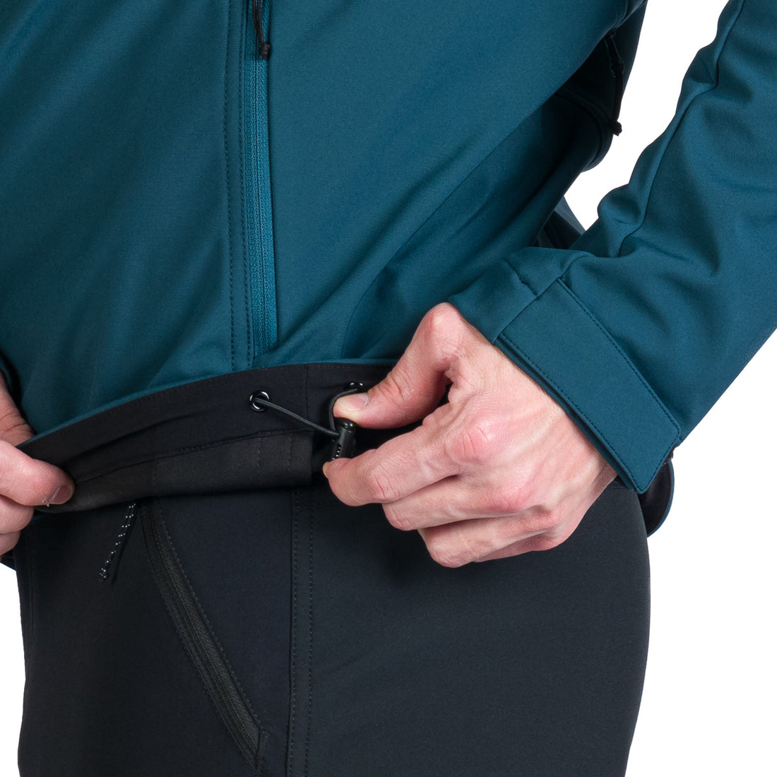Men's outdoor softshell jacket with removable hood GIULIO