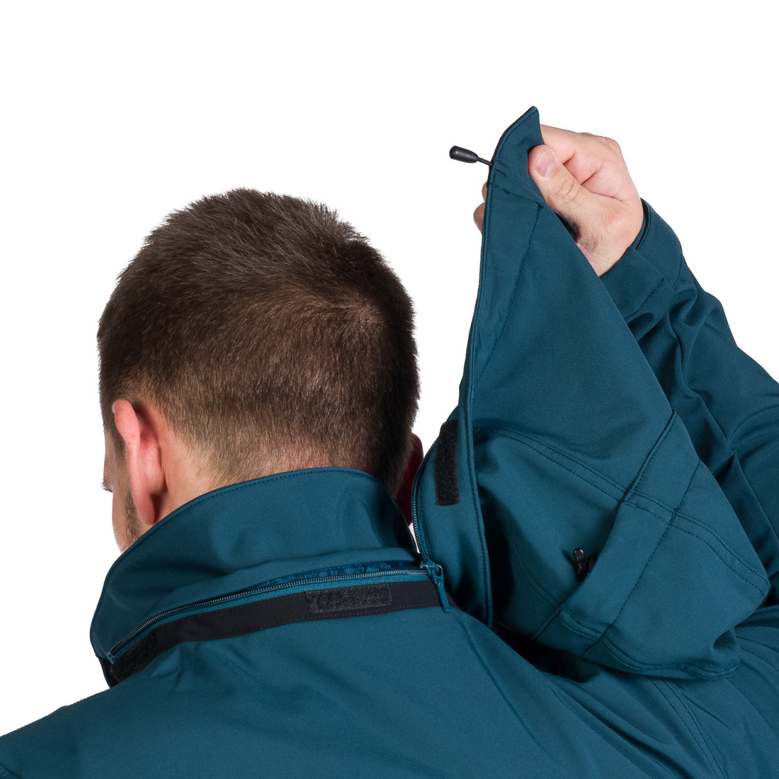 Men's outdoor softshell jacket with removable hood GIULIO