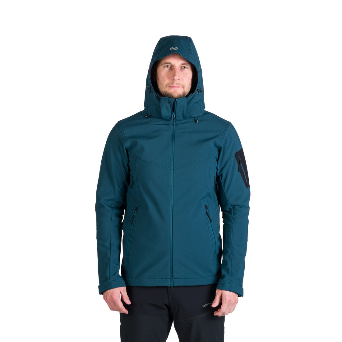 Men's outdoor softshell jacket with removable hood GIULIO