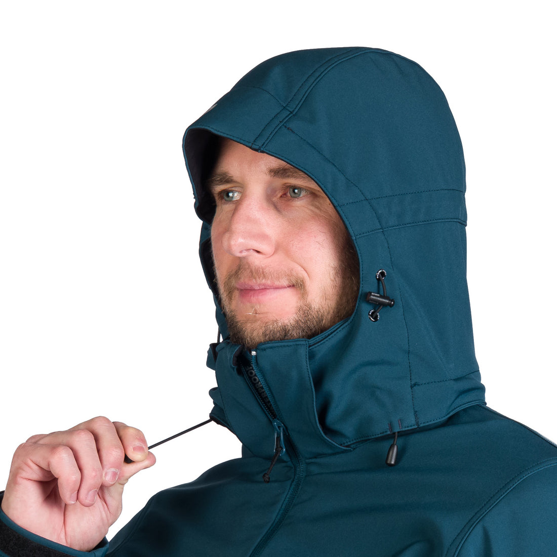 Men's outdoor softshell jacket with removable hood GIULIO