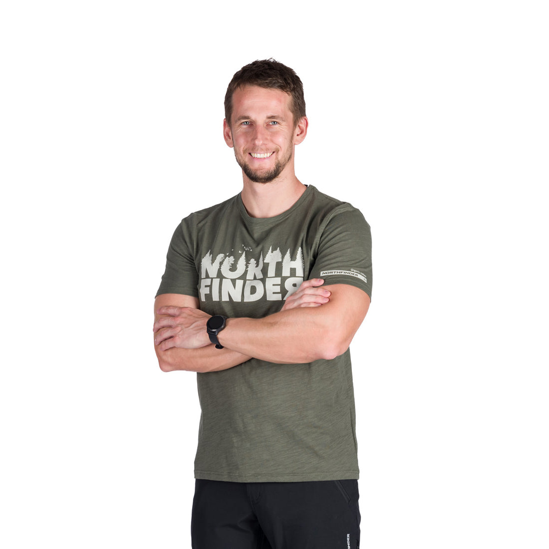  Men's outdoor T-shirt made of organic slub cotton JOSEF