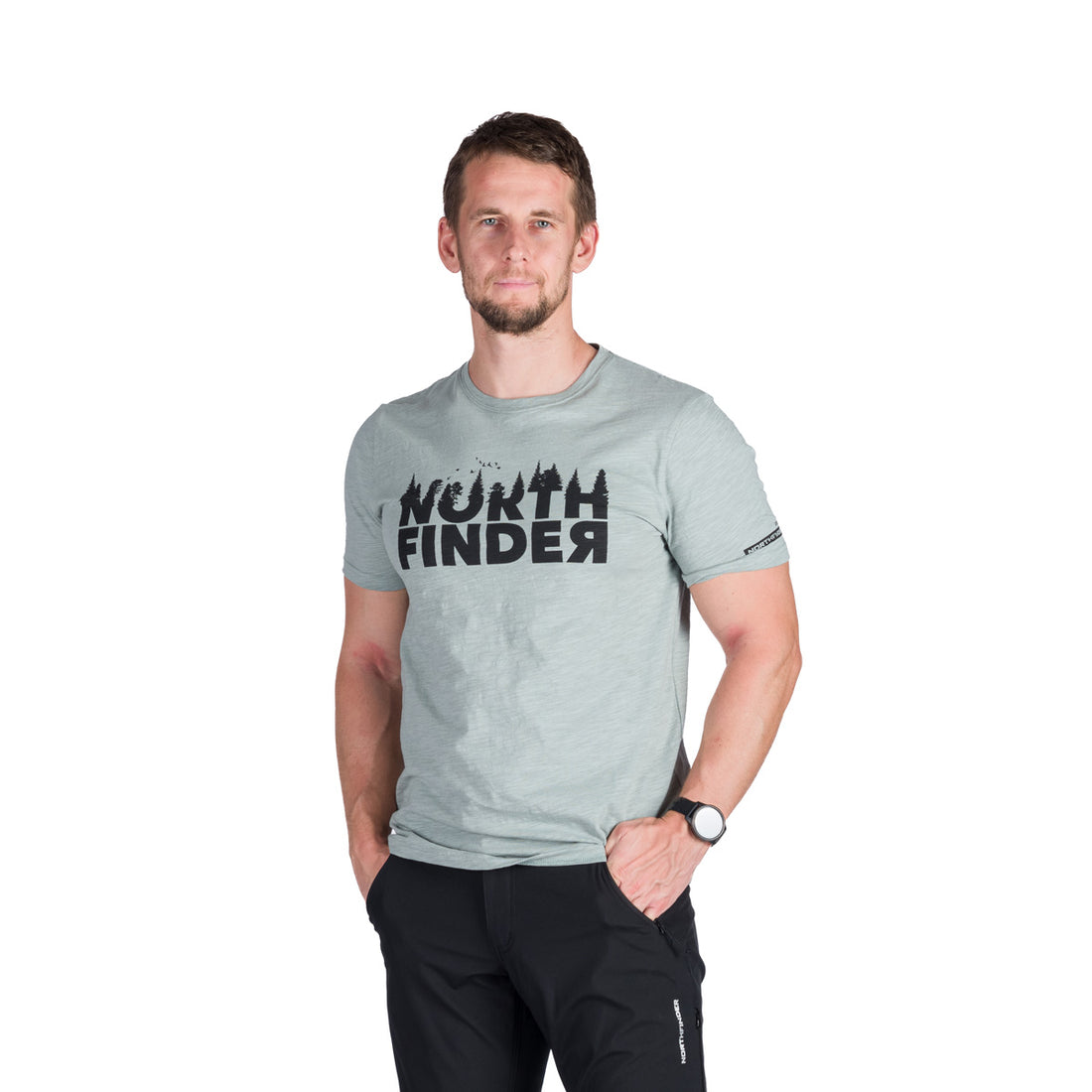  Men's outdoor T-shirt made of organic slub cotton JOSEF