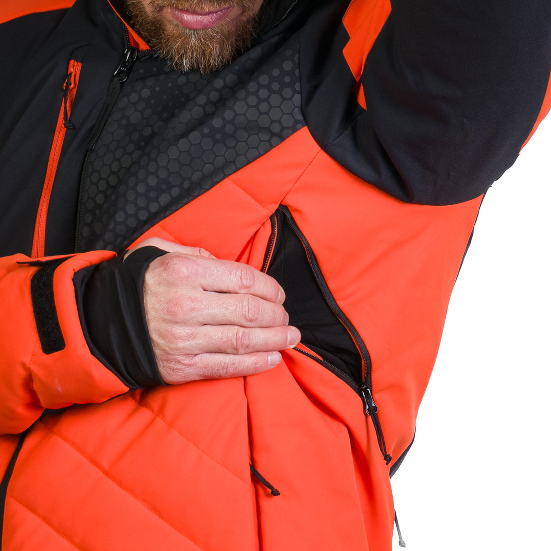 Men's ski insulated comfortable jacket ZENO