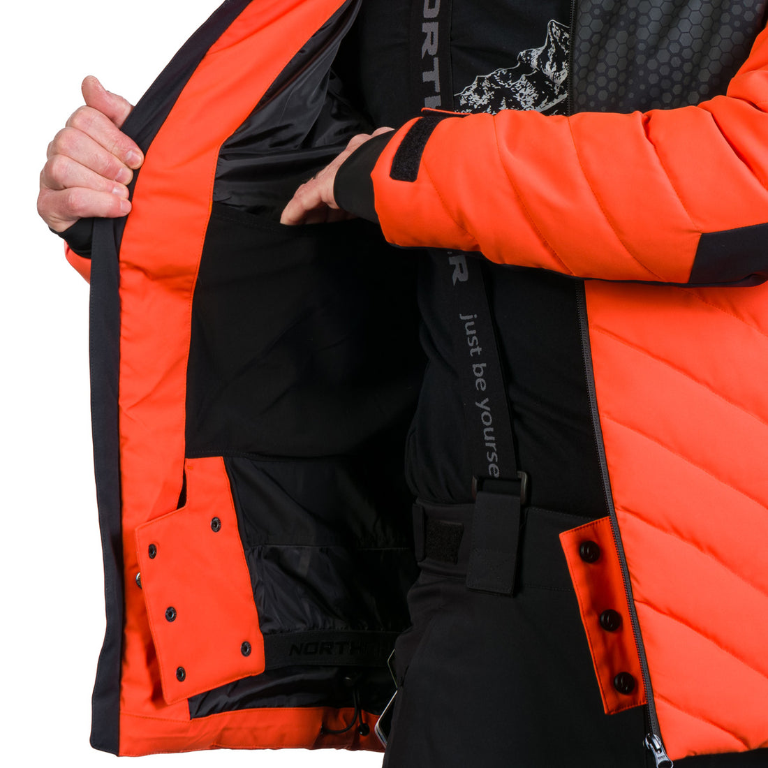 Men's ski insulated comfortable jacket ZENO