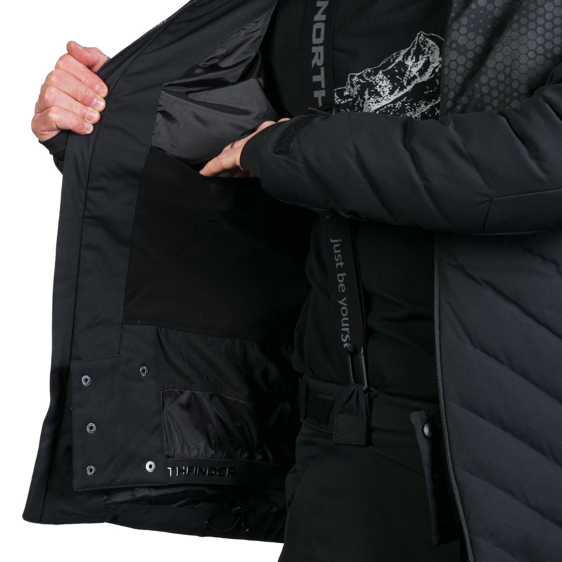 Men's ski insulated comfortable jacket ZENO