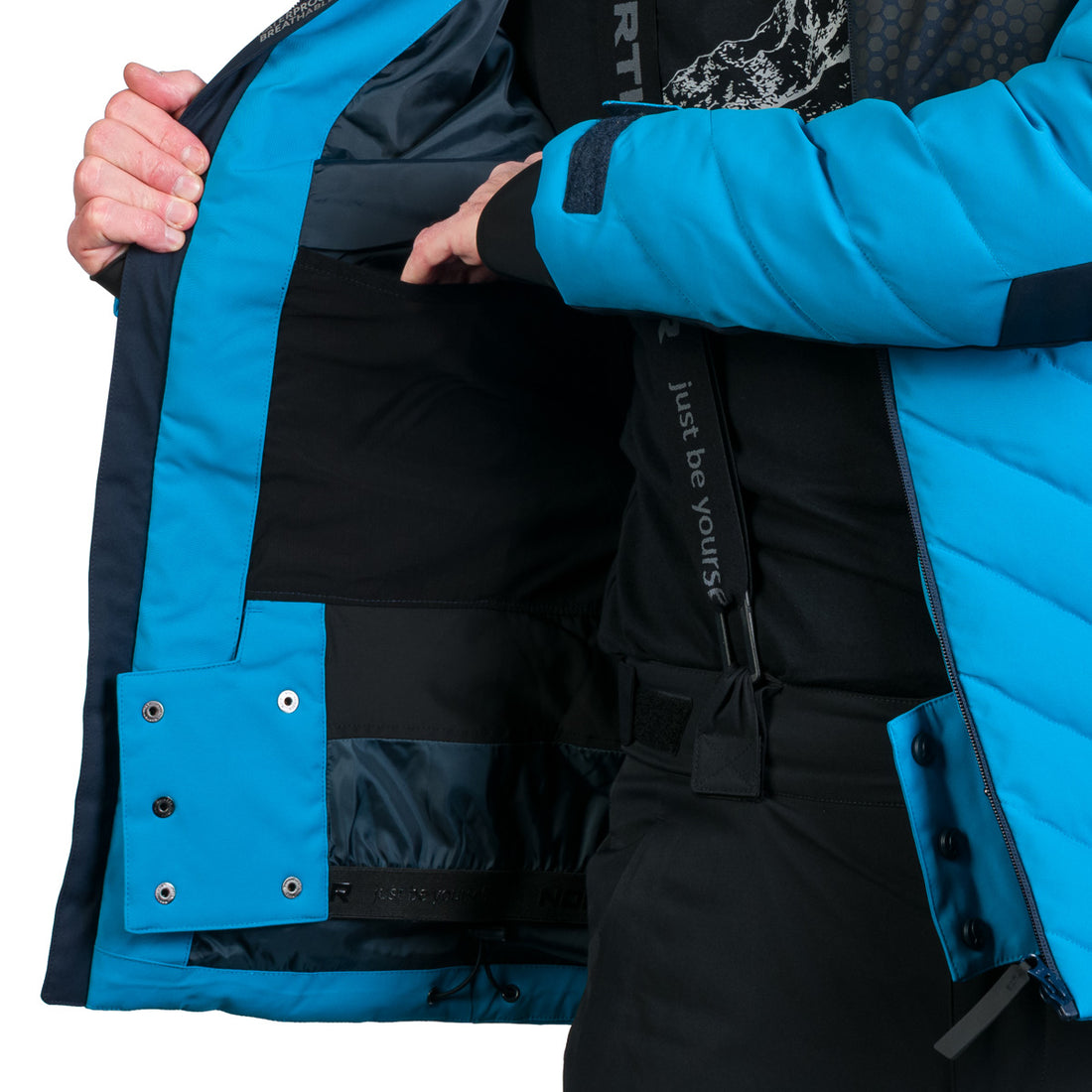 Men's ski insulated comfortable jacket ZENO