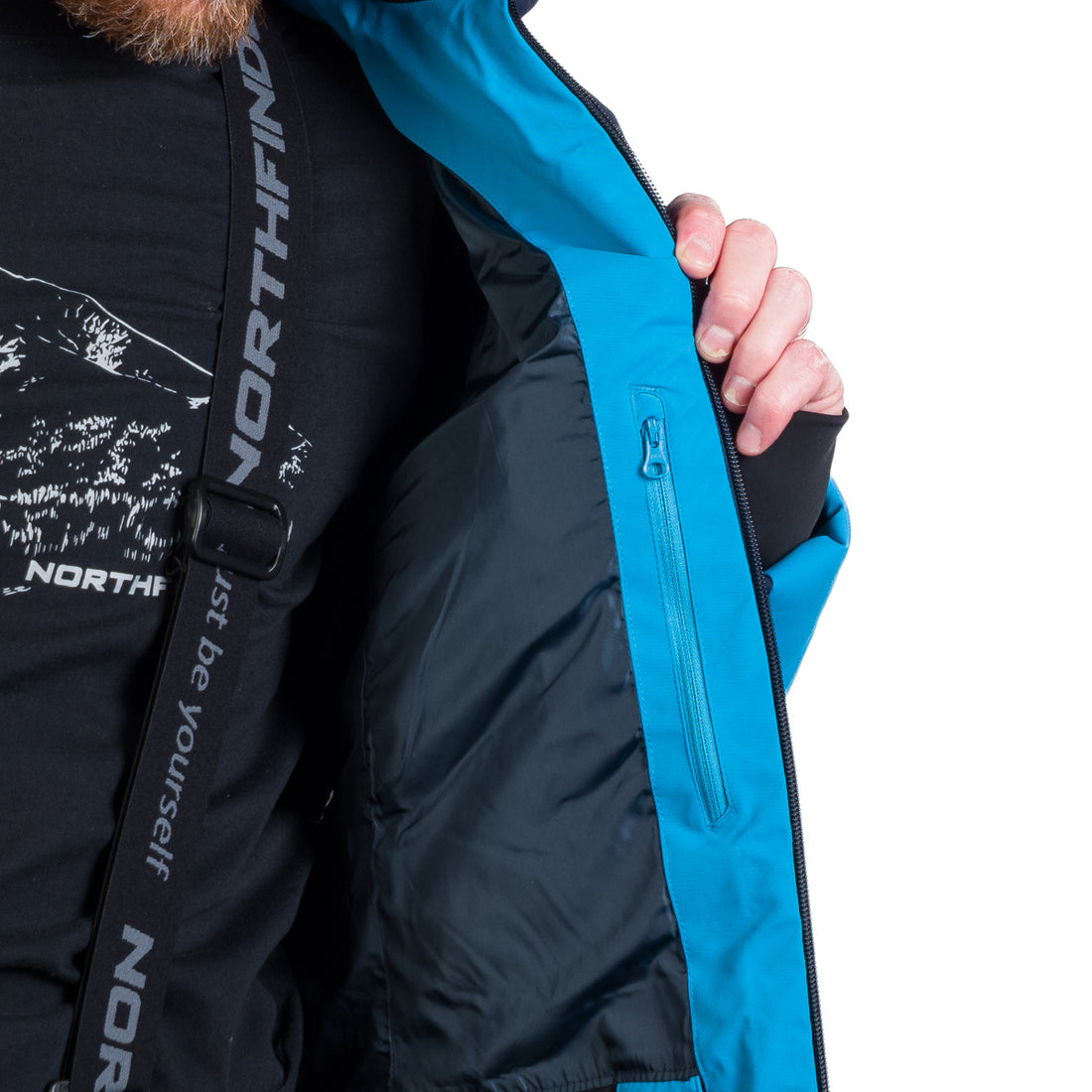 Men's ski insulated comfortable jacket ZENO