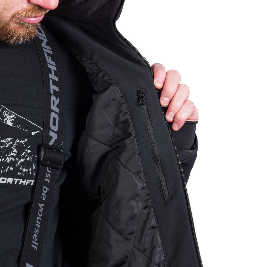 Men's ski insulated trendy jacket HARDY