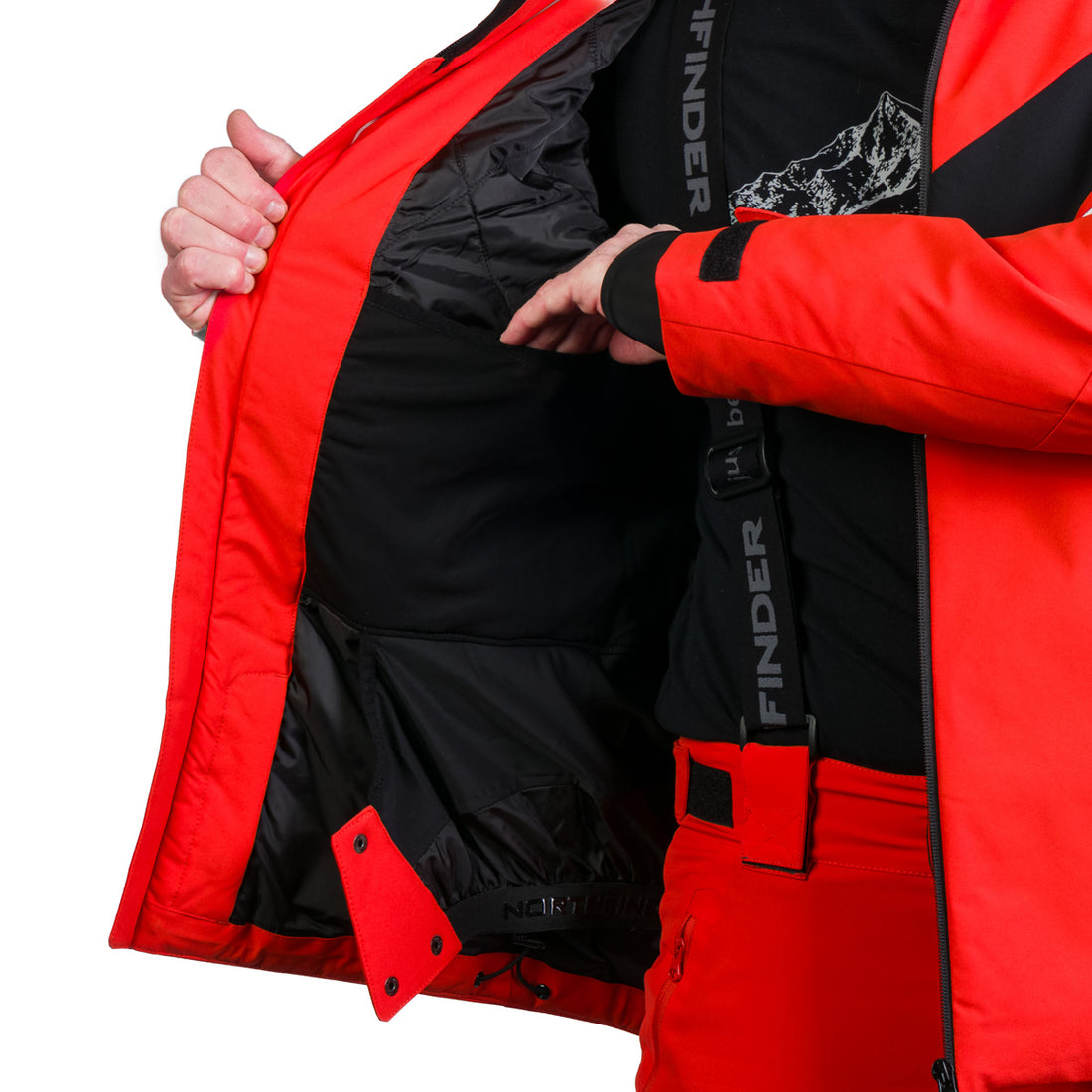 Men's ski insulated trendy jacket HARDY