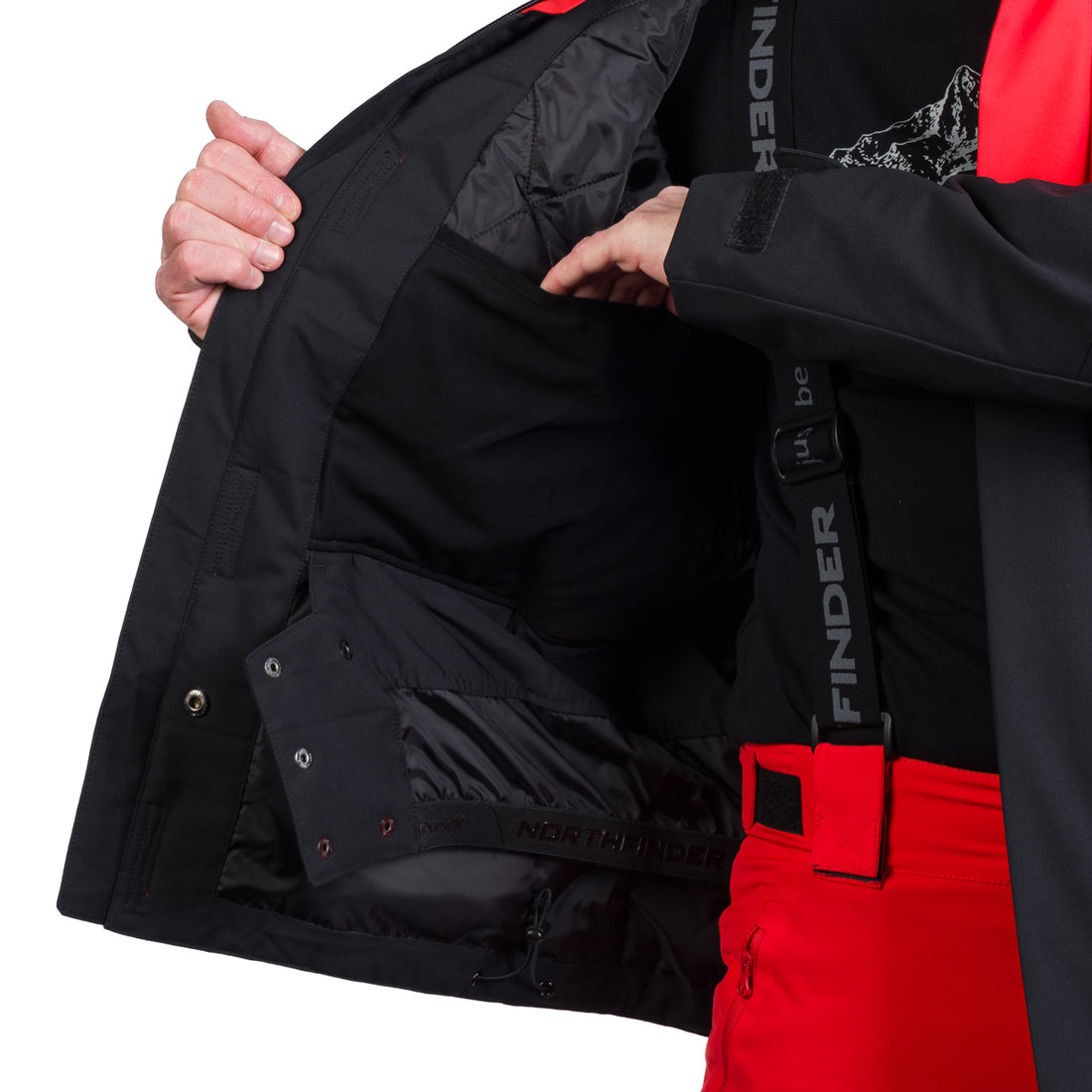 Men's ski insulated trendy jacket WASH