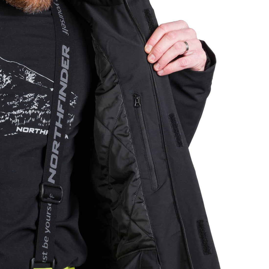 Men's ski insulated trendy jacket WASH