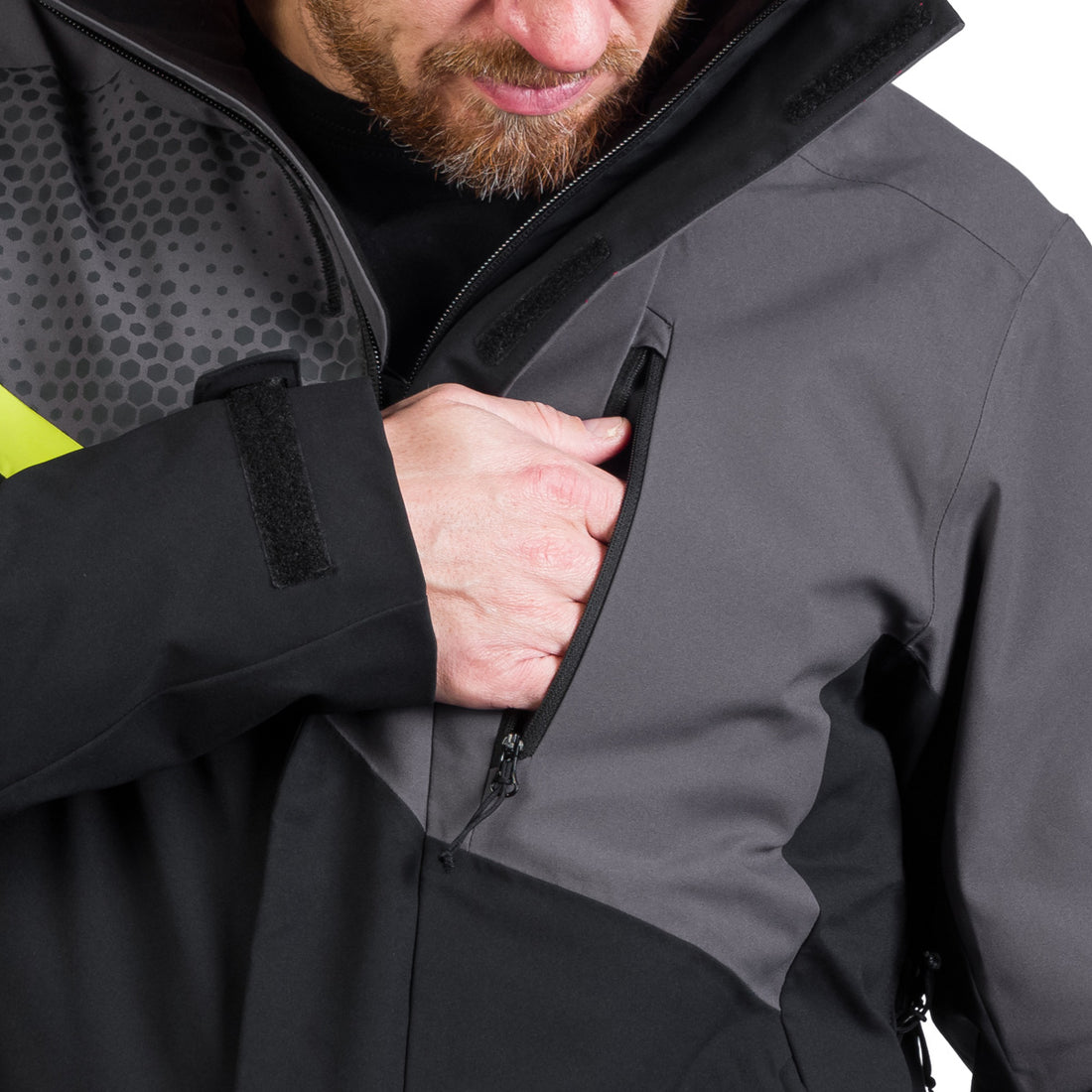 Men's ski insulated trendy jacket WASH