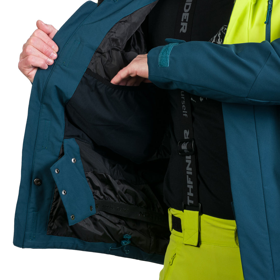 Men's ski insulated trendy jacket WASH