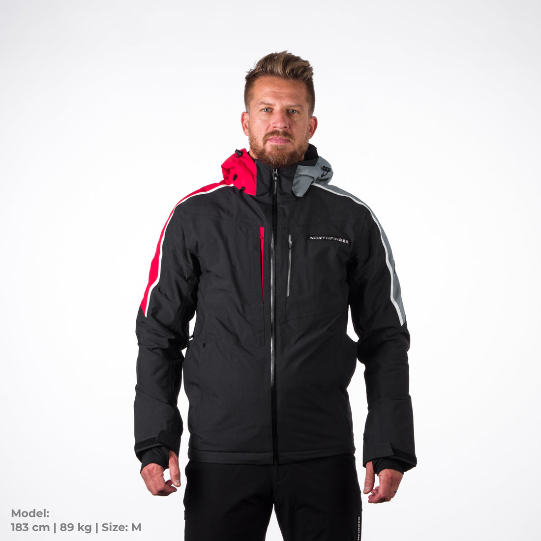 Men's ski jacket BU-36528SNW