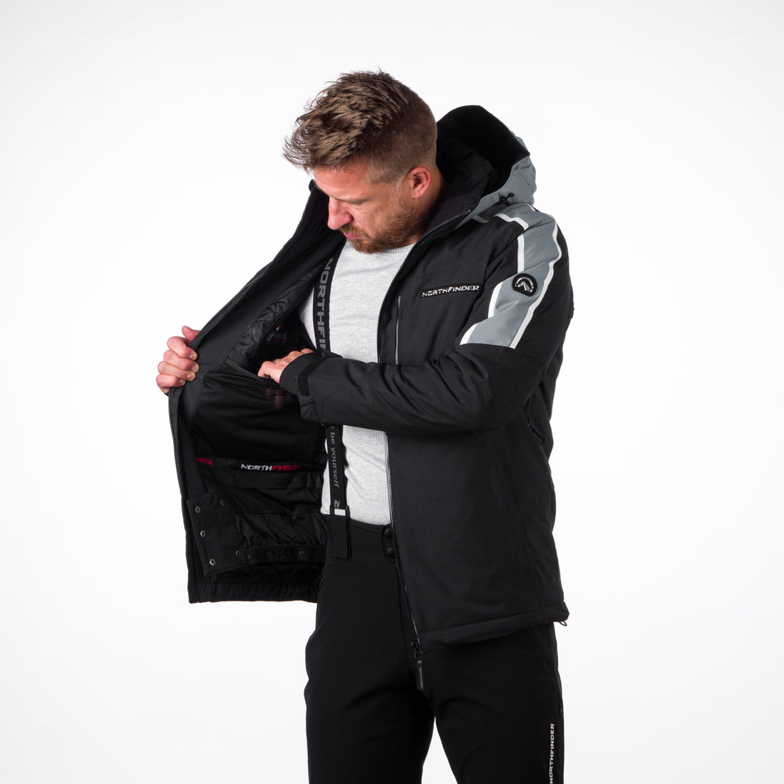 Men's ski jacket BU-36528SNW