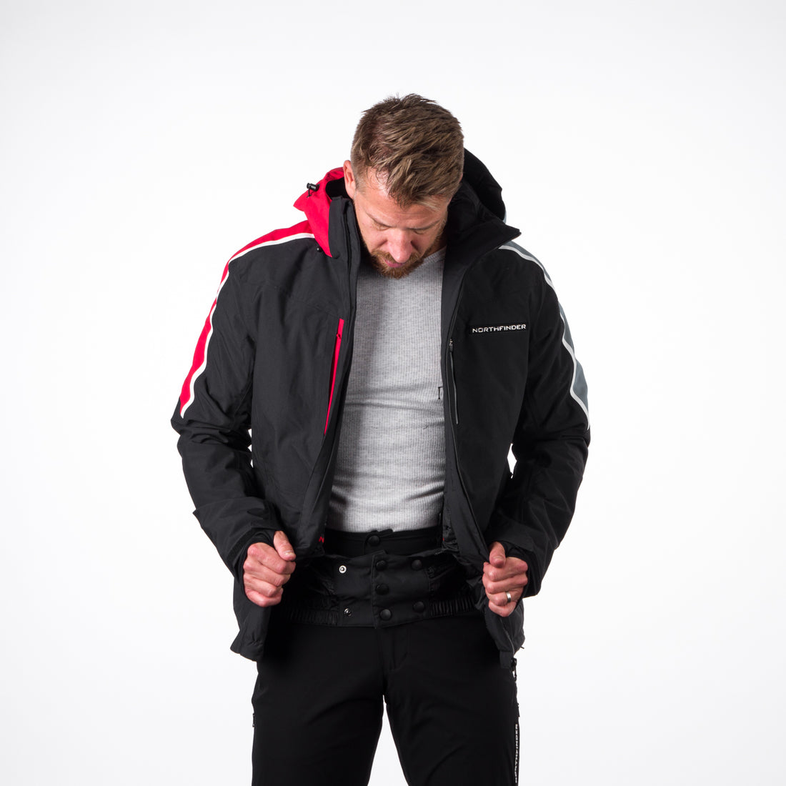 Men's ski jacket BU-36528SNW