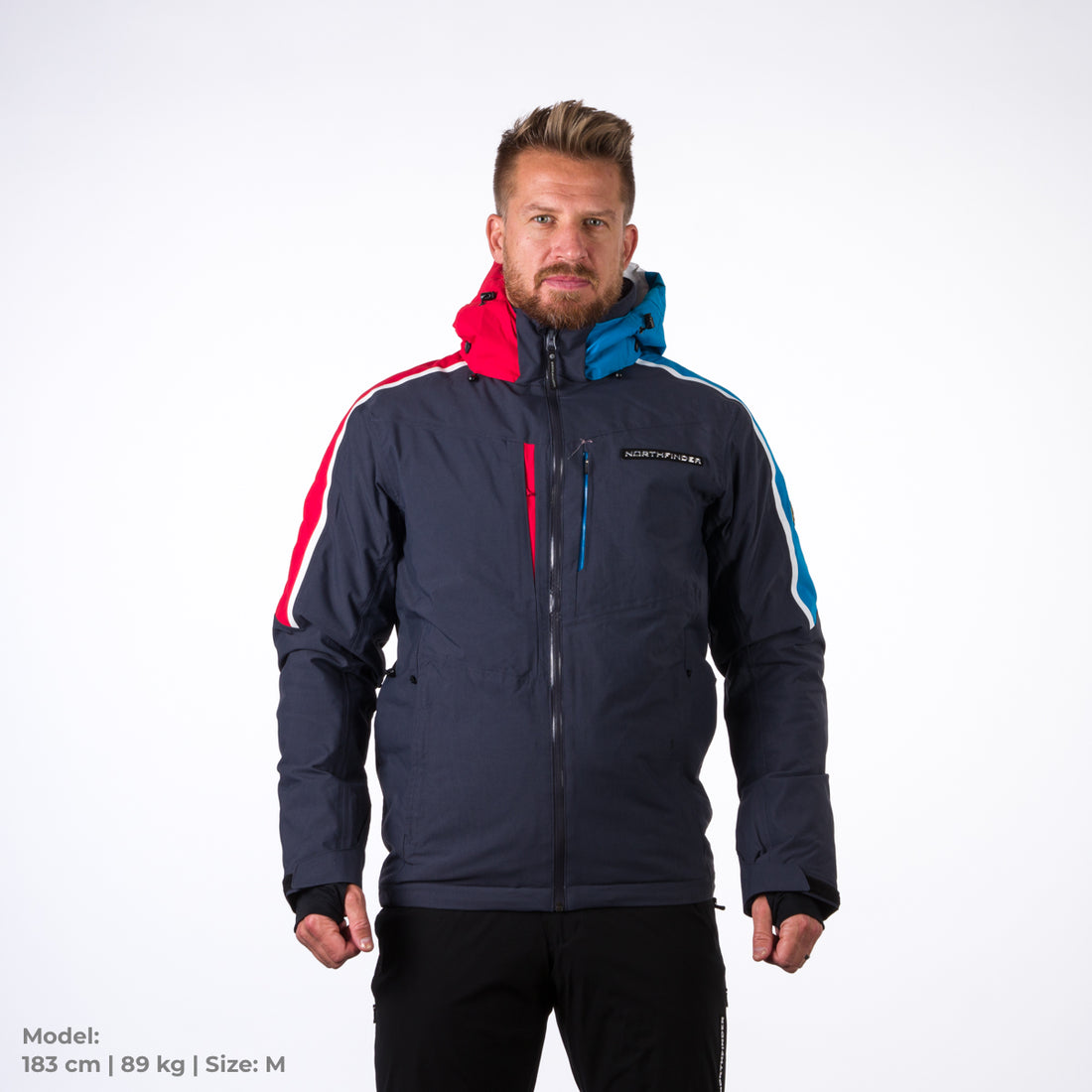 Men's ski jacket BU-36528SNW