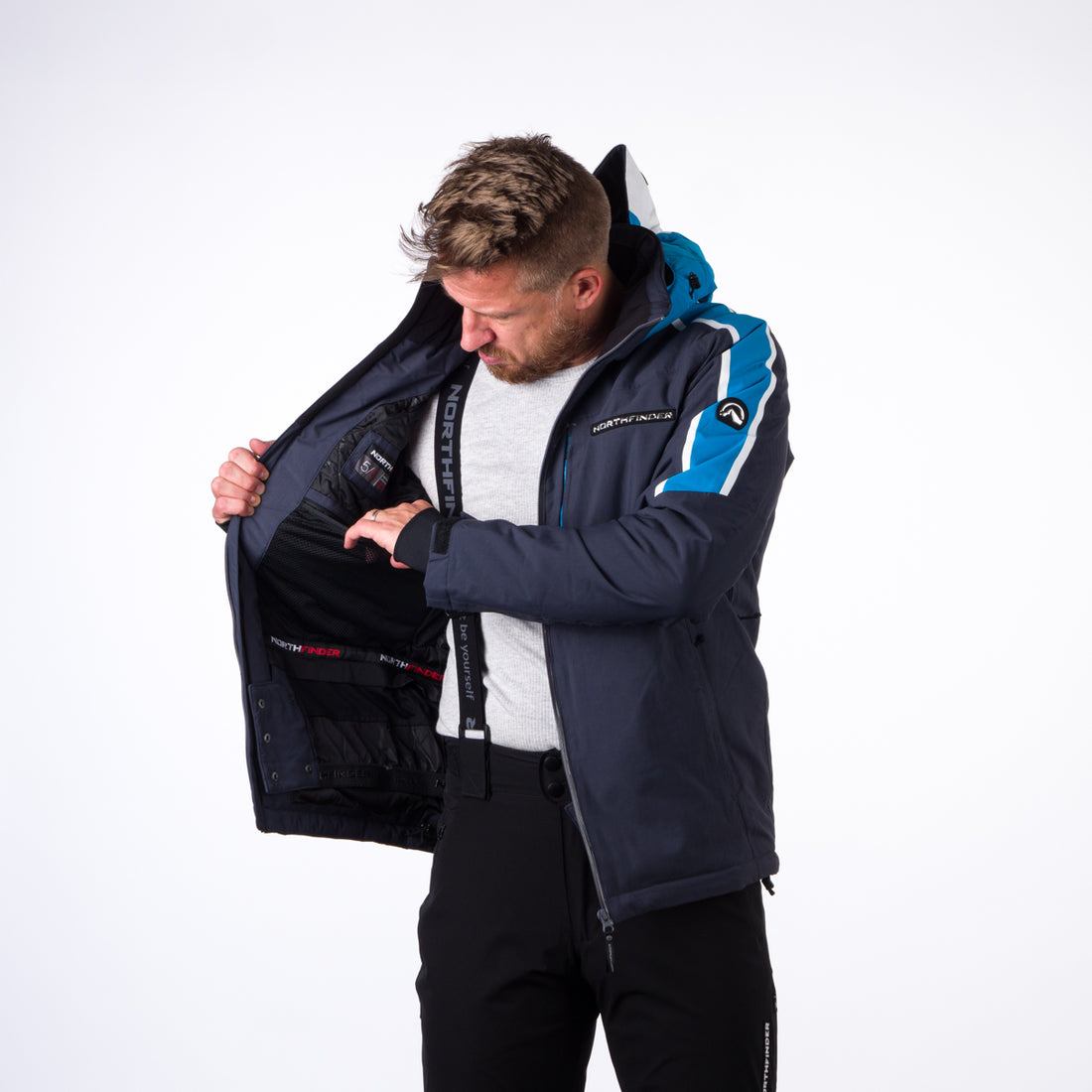Men's ski jacket BU-36528SNW
