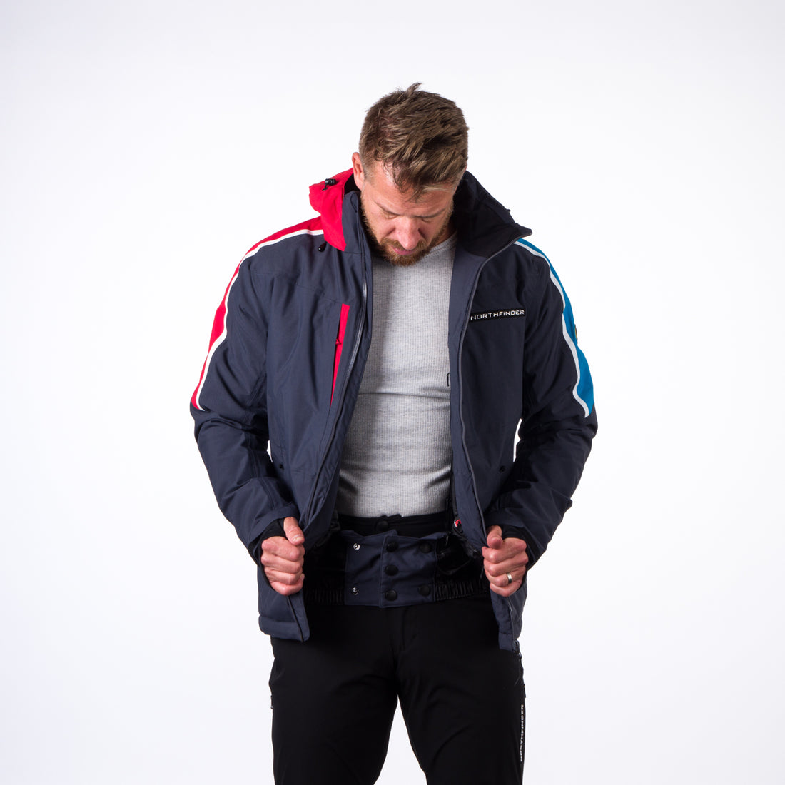 Men's ski jacket BU-36528SNW