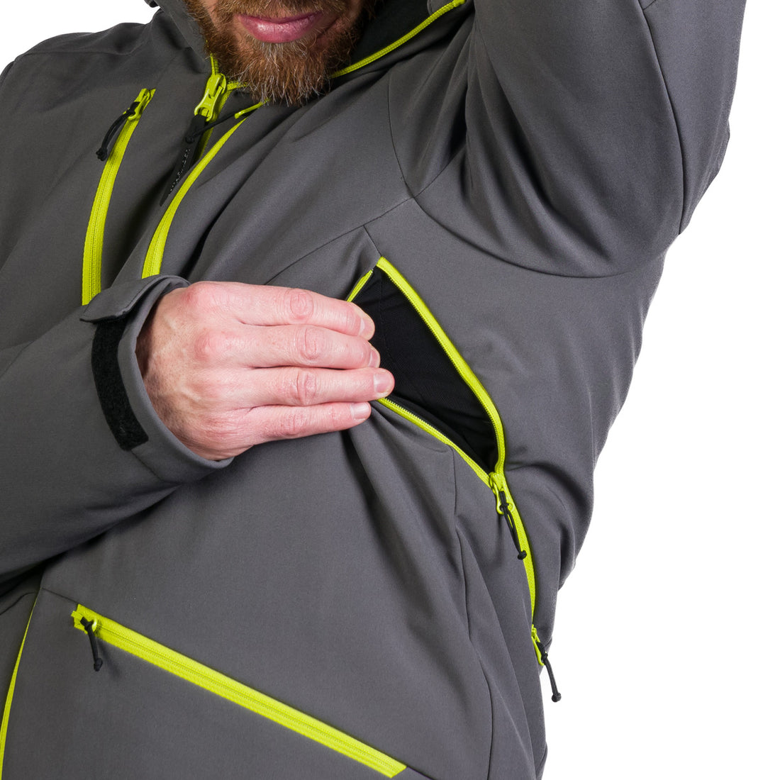 Men's ski softshell insulated jacket ALPHONSE