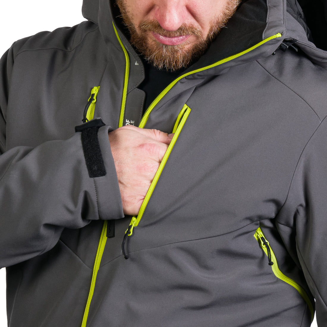Men's ski softshell insulated jacket ALPHONSE