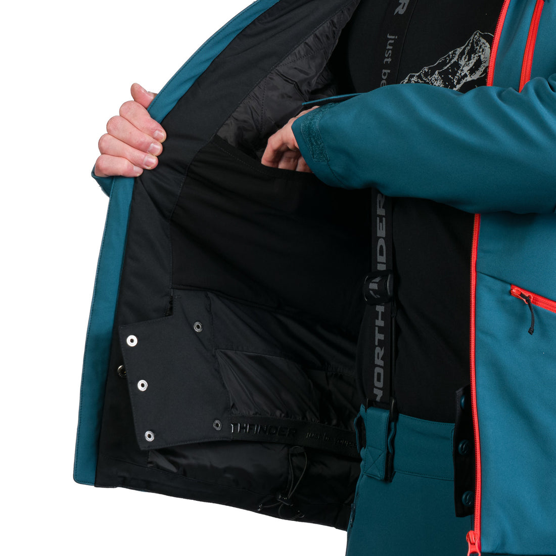 Men's ski softshell insulated jacket ALPHONSE