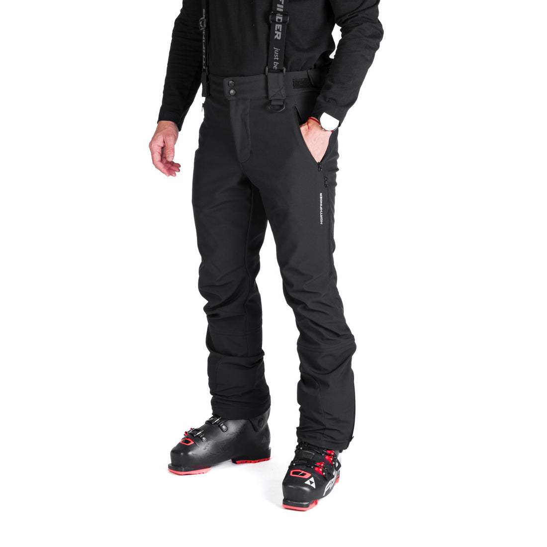 Men's ski softshell pants ERASTUS
