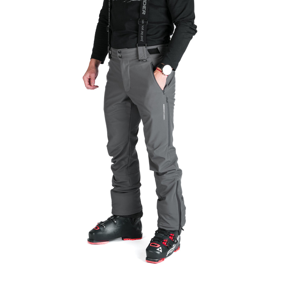 Men's ski softshell pants ERASTUS