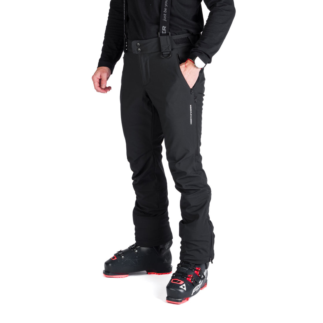 Men's ski softshell pants UMBERTO