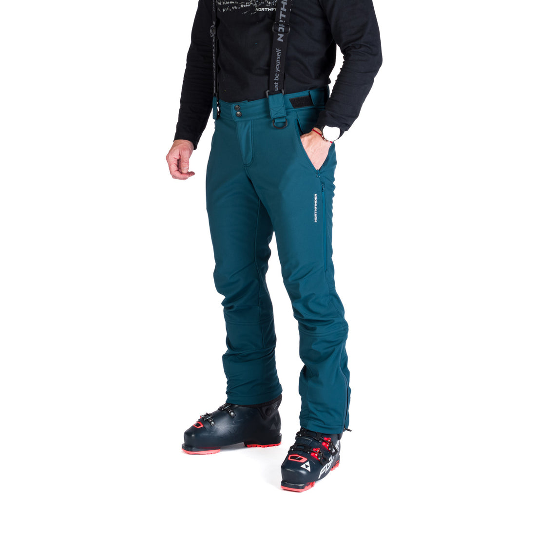 Men's ski softshell pants UMBERTO