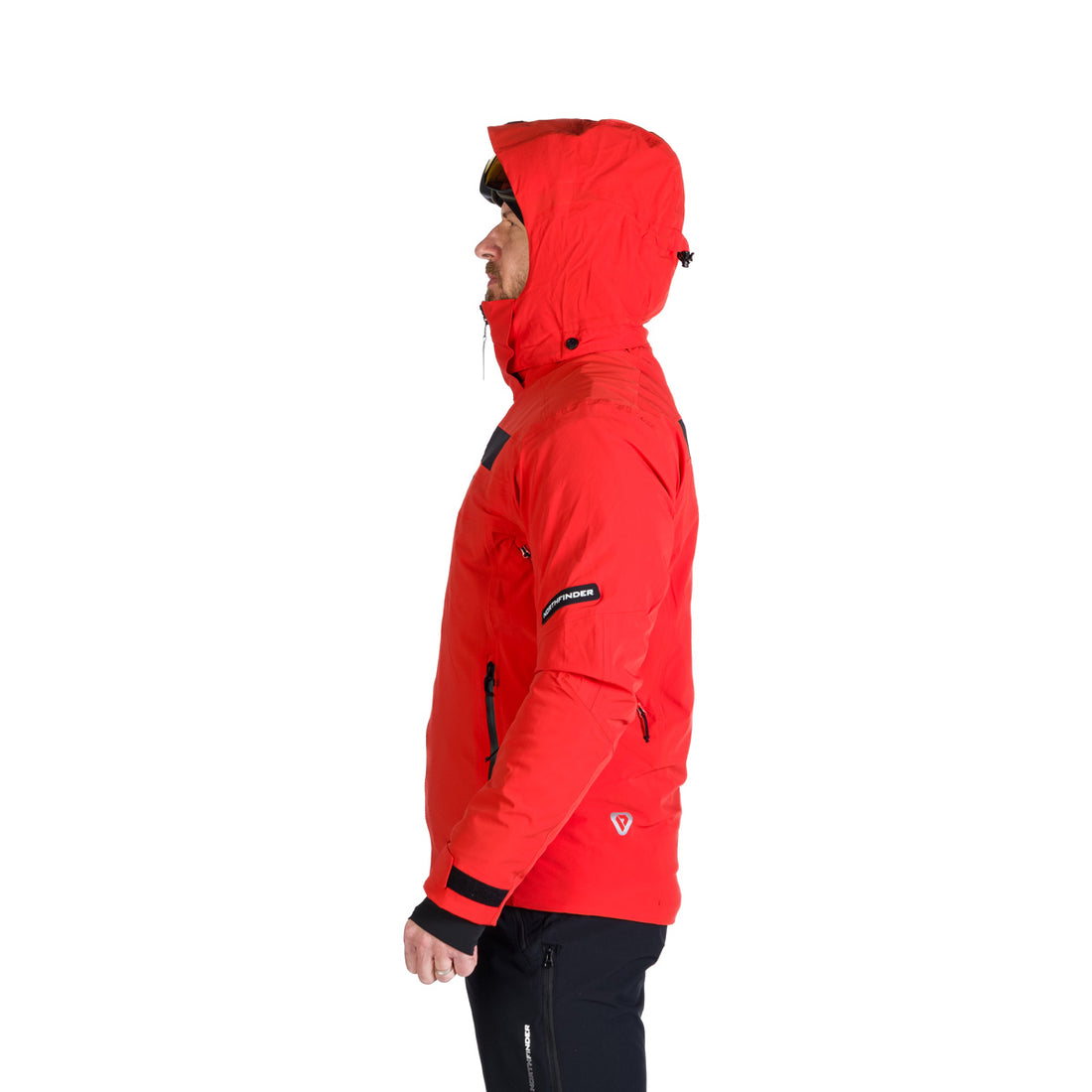Men's technical ski jacket with full VALERIO equipment