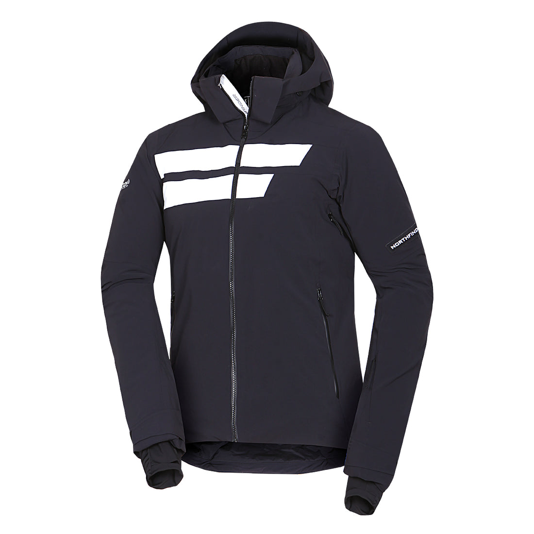 Men's technical ski jacket with full VALERIO equipment