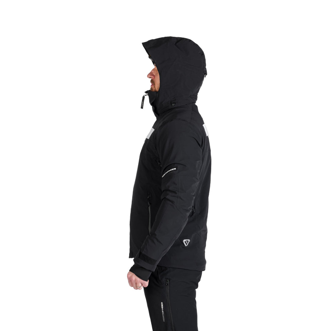 Men's technical ski jacket with full VALERIO equipment