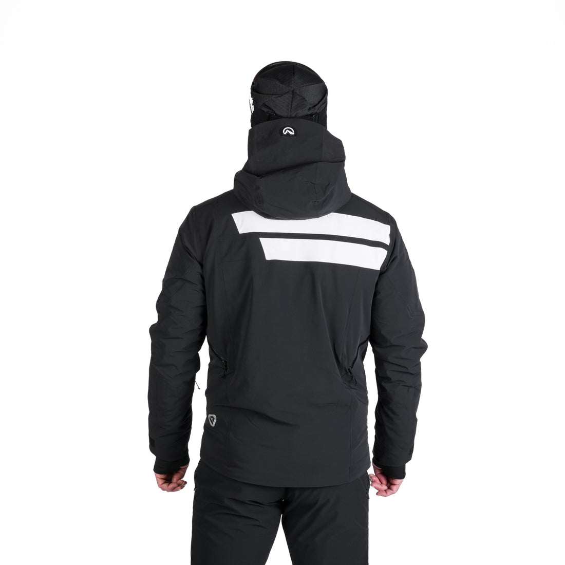 Men's technical ski jacket with full VALERIO equipment