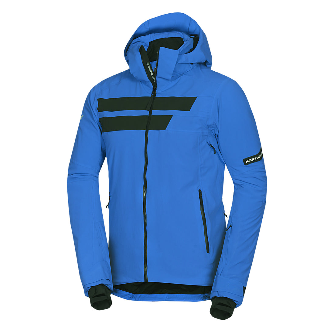Men's technical ski jacket with full VALERIO equipment