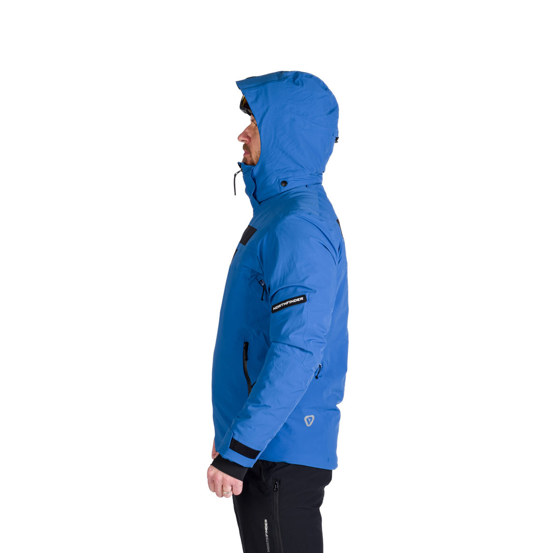 Men's technical ski jacket with full VALERIO equipment