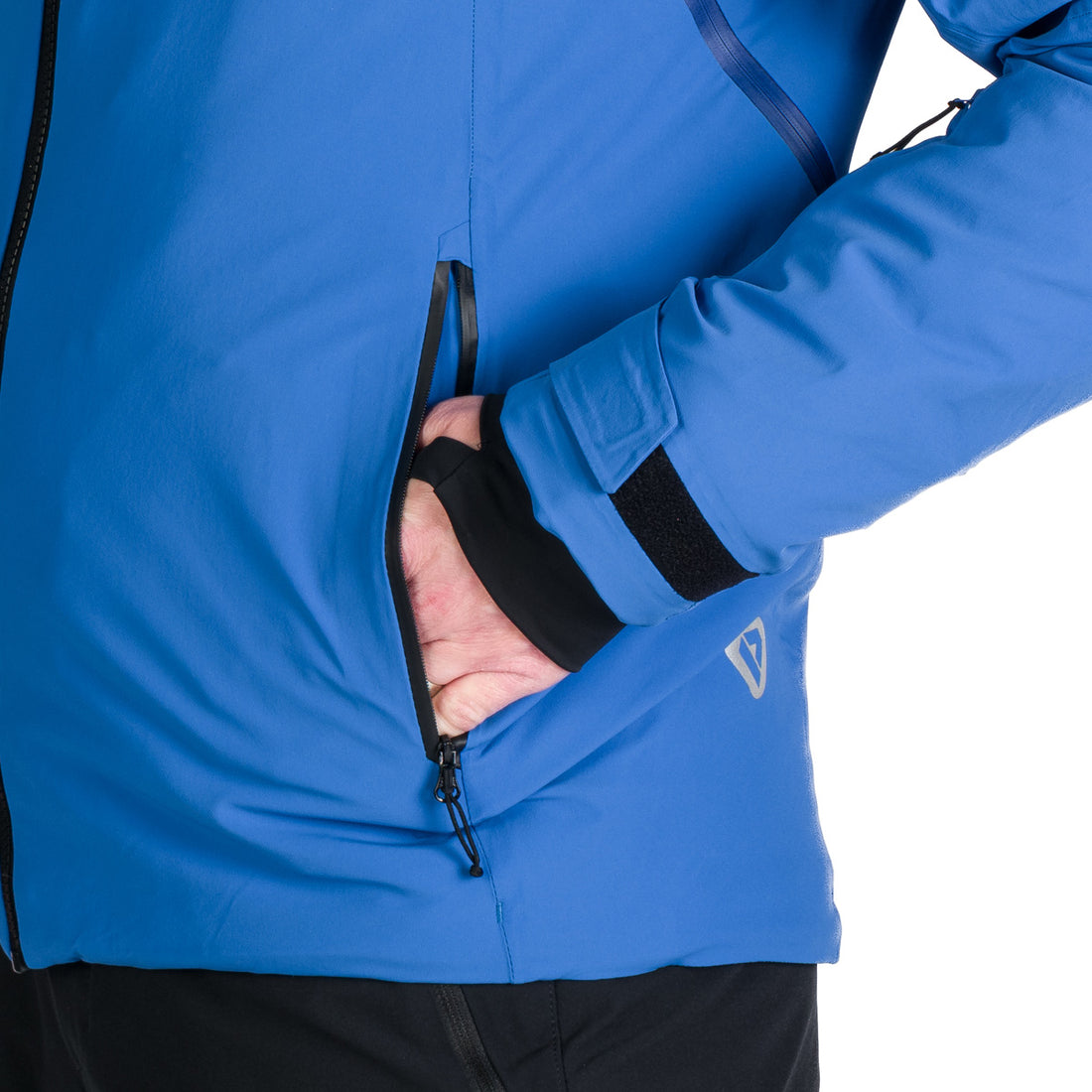 Men's technical ski jacket with full VALERIO equipment