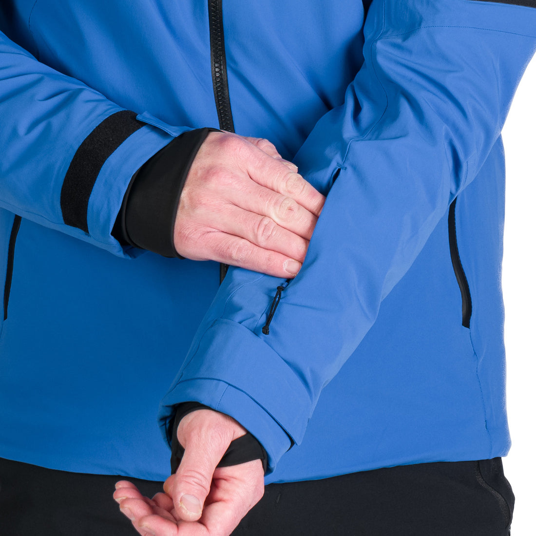 Men's technical ski jacket with full VALERIO equipment