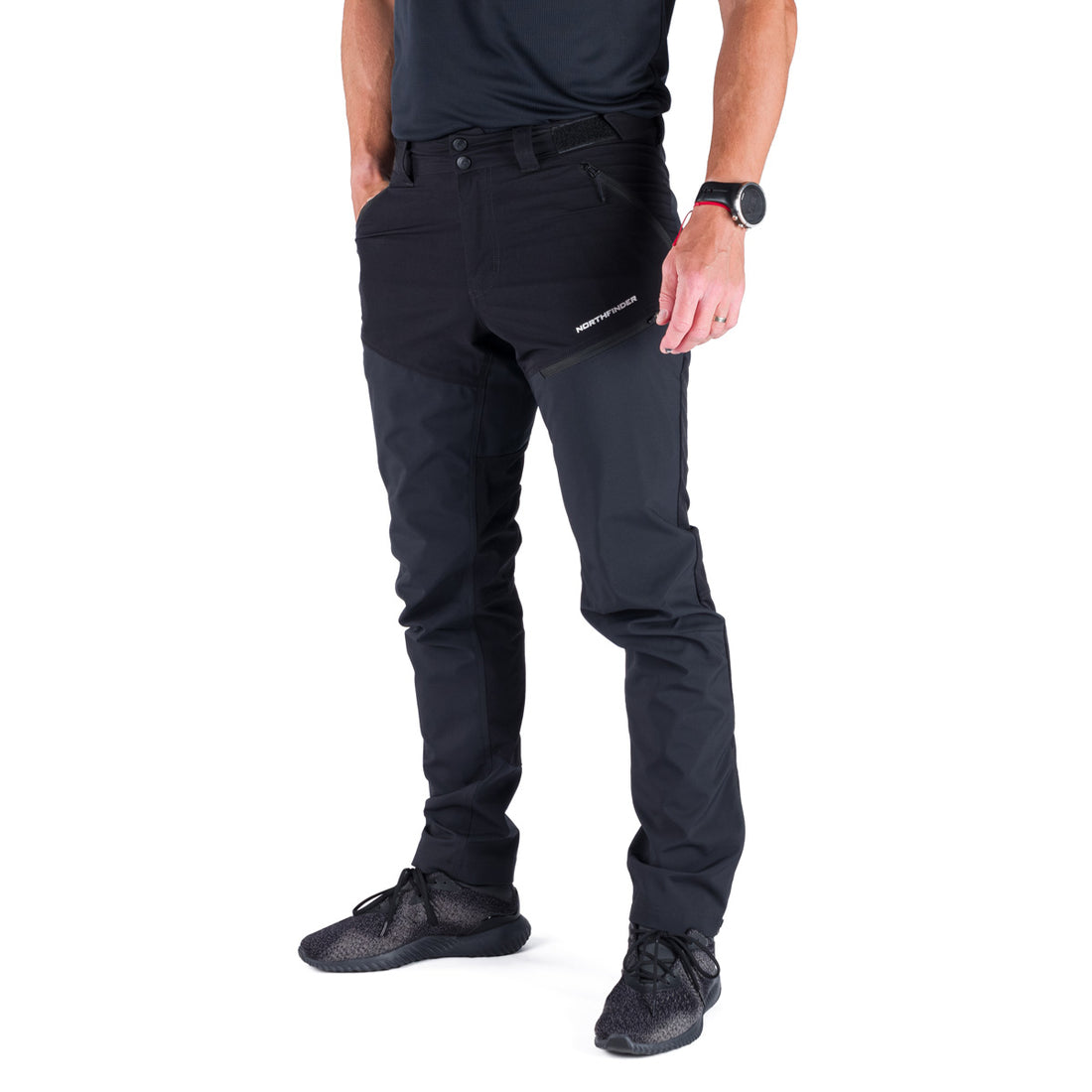  Men's trekking hybrid softshell pants FIERO