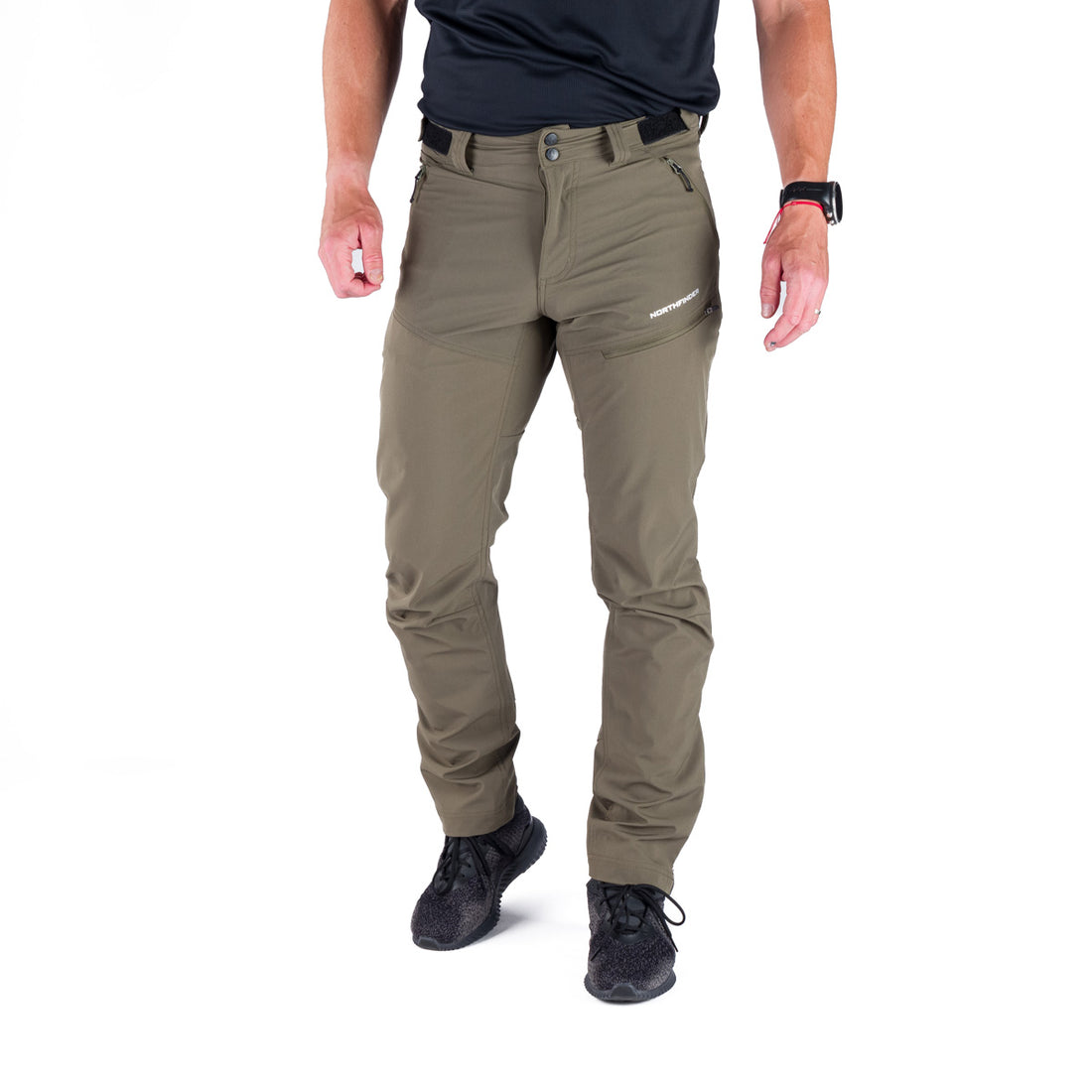  Men's trekking hybrid softshell pants FIERO