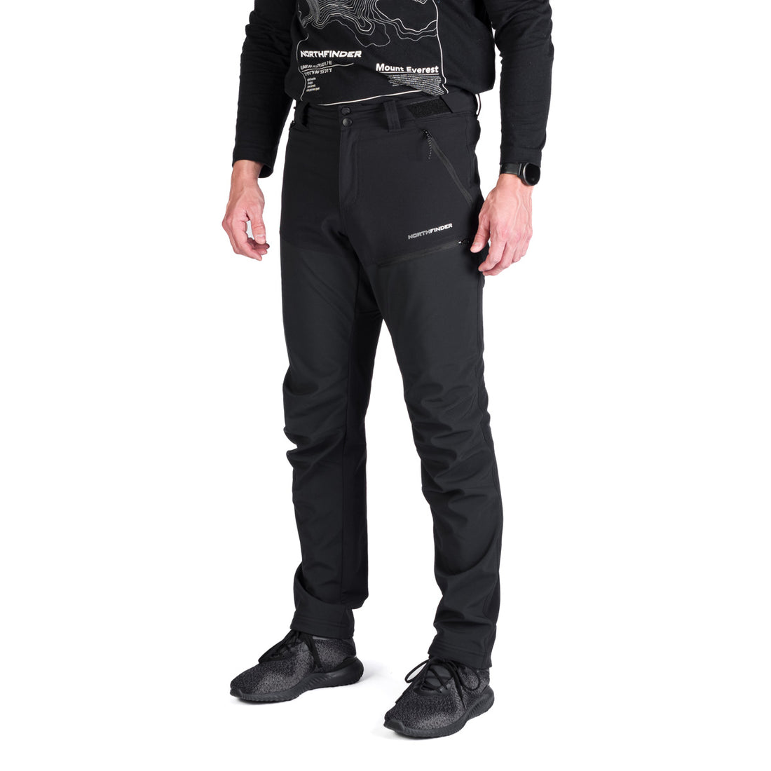 Men's trekking hybrid softshell pants NICOLA