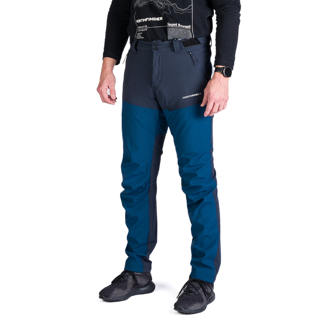 Men's trekking hybrid softshell pants NICOLA
