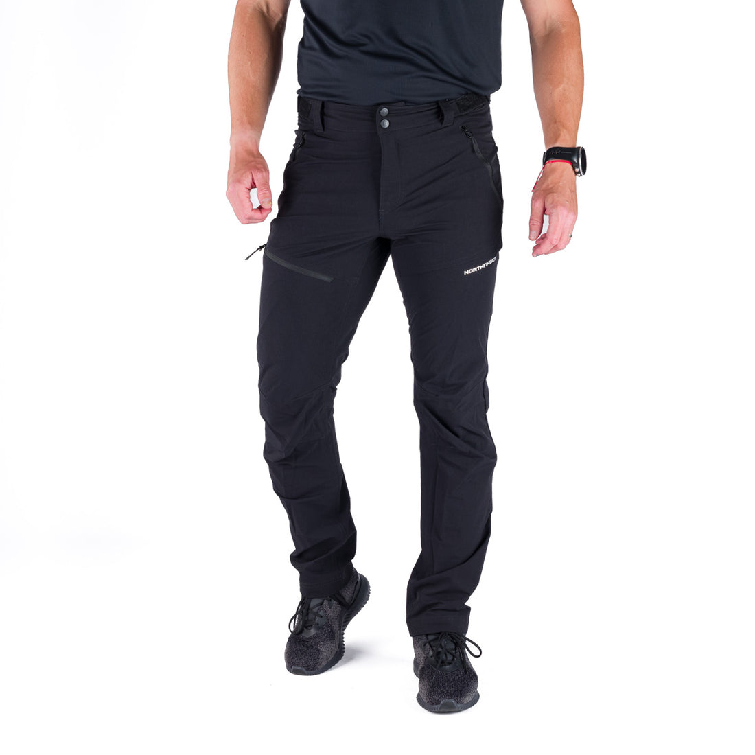 Men's trekking technical regular fit stretch trousers AURELIAN