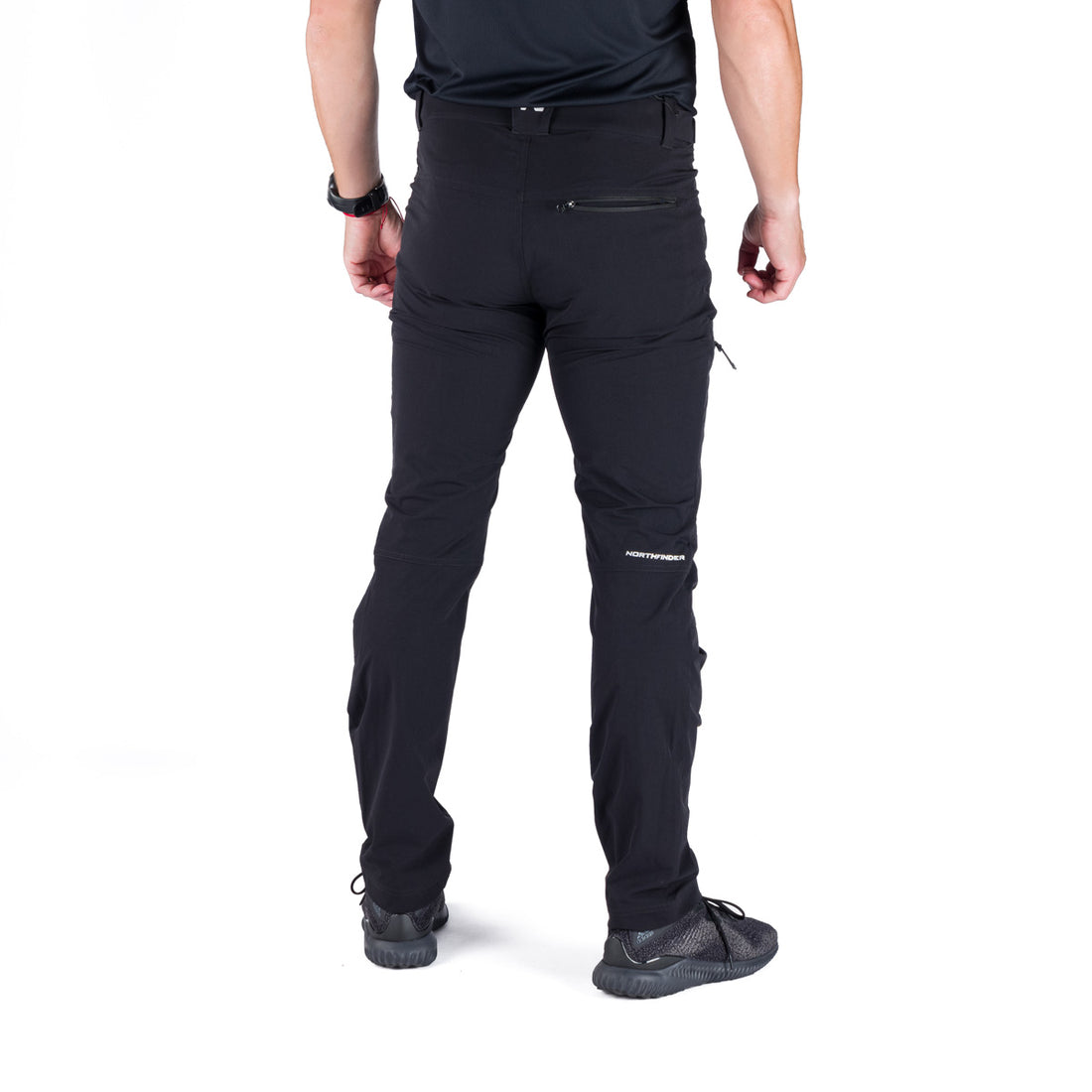 Men's trekking technical regular fit stretch trousers AURELIAN