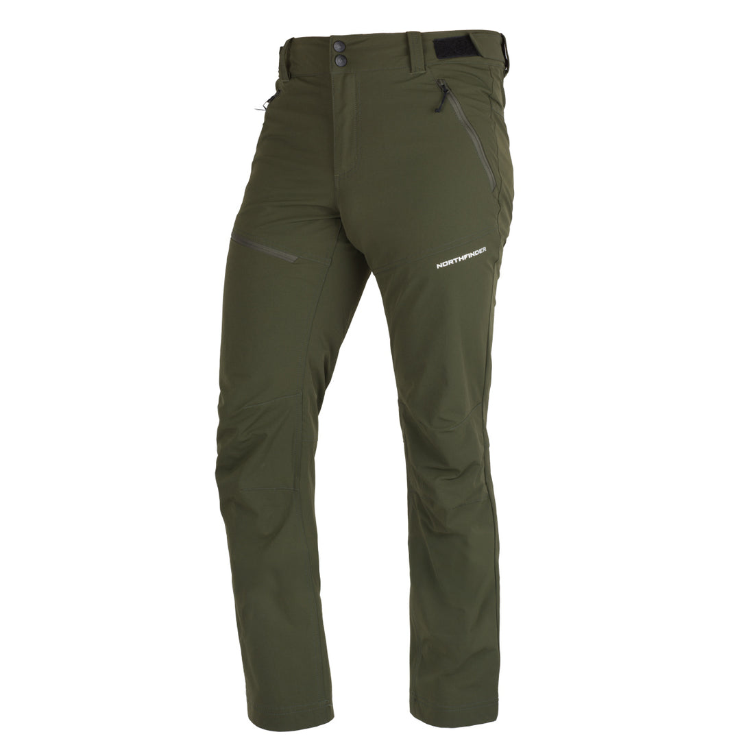 Men's trekking technical regular fit stretch trousers AURELIAN