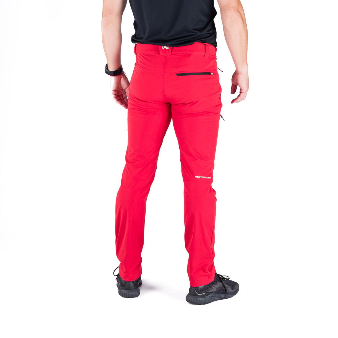 Men's trekking technical regular fit stretch trousers AURELIAN